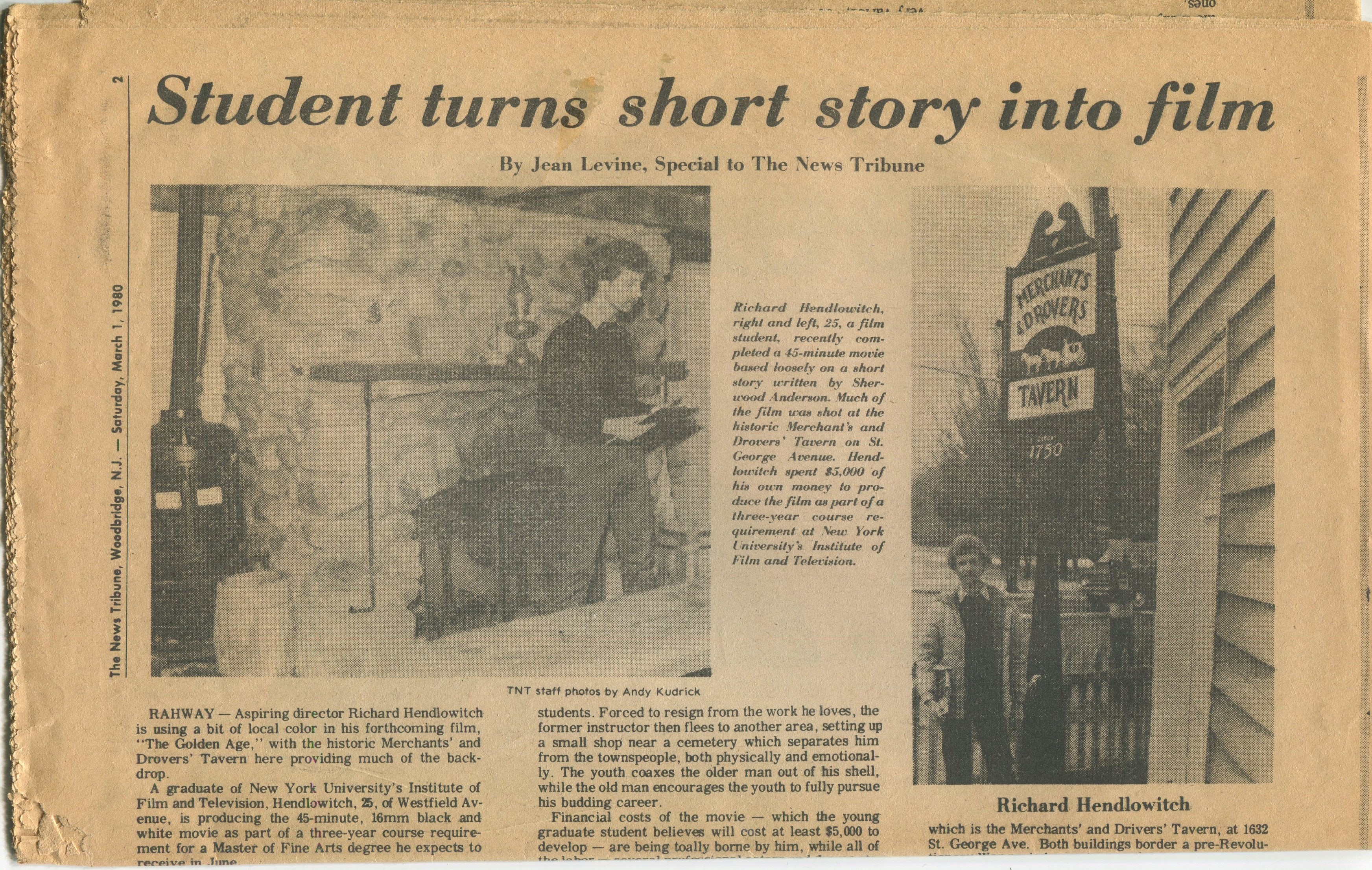 NEWS TRIBUNE RH MAR 1 1980